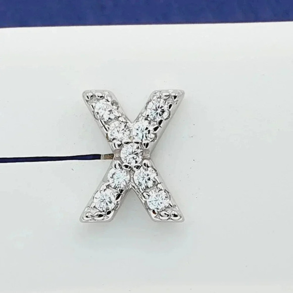 "#925 Sterling Silver CZ Stud Earrings for Women/Girl, US925P1084 - Picture 4 of 7